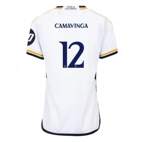 Real Madrid Eduardo Camavinga #12 Hemmakläder Dam 2023-24 Kortärmad